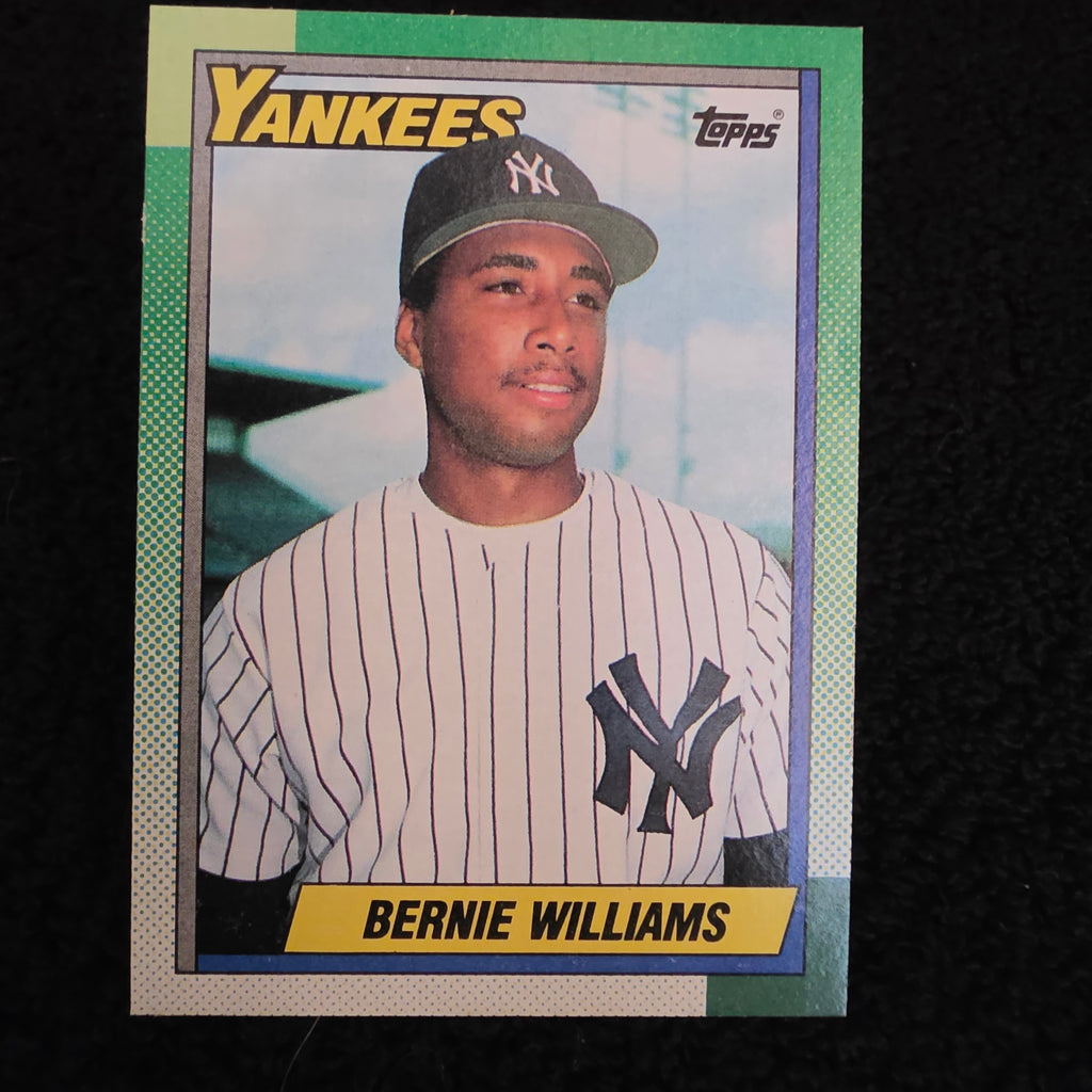 Topps 1990 Bernie Williams Rookie New York Yankees Baseball Card #701
