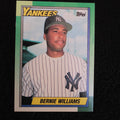 Topps 1990 Bernie Williams Rookie New York Yankees Baseball Card #701