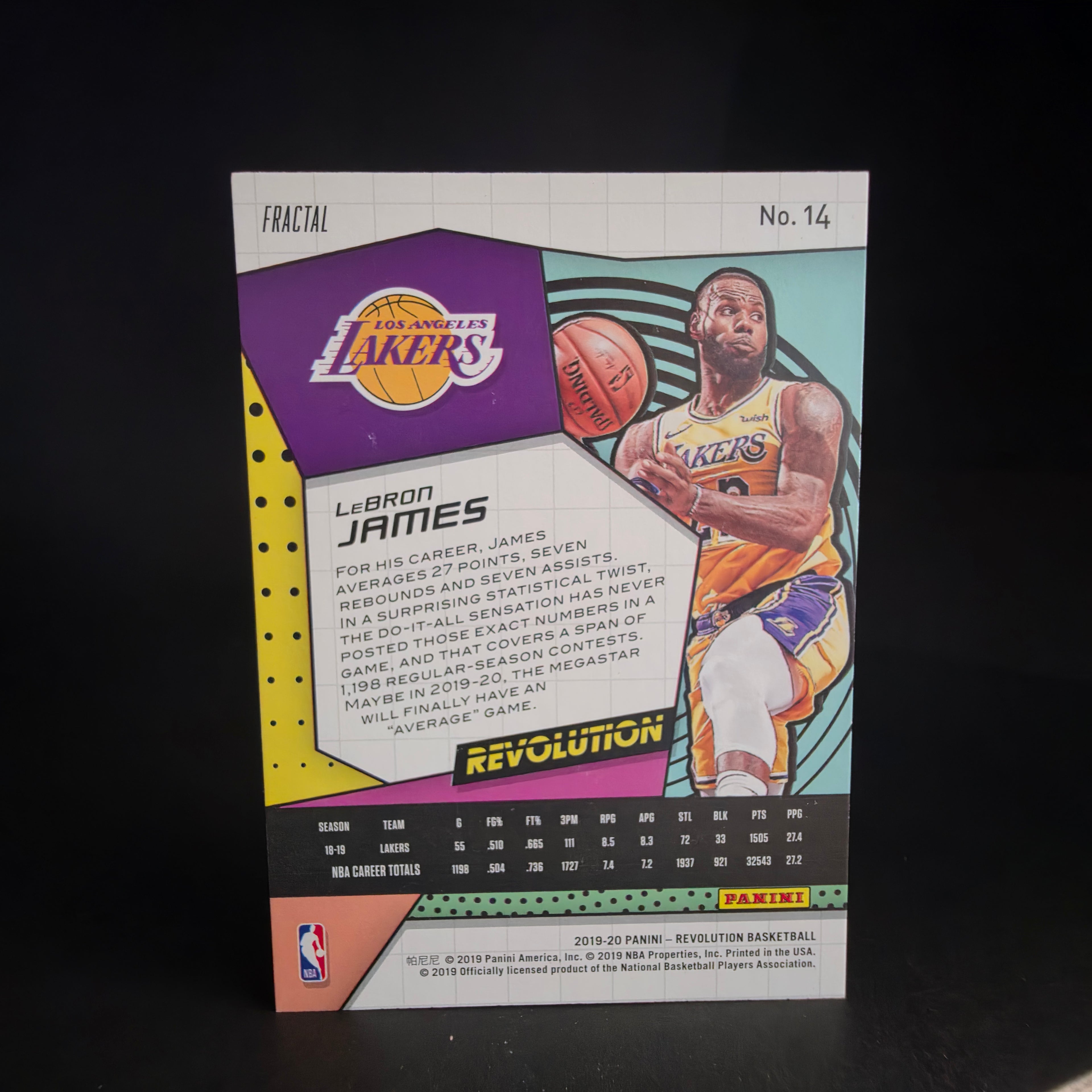 2019-20 Panini Revolution LeBron James Basketball Card #14