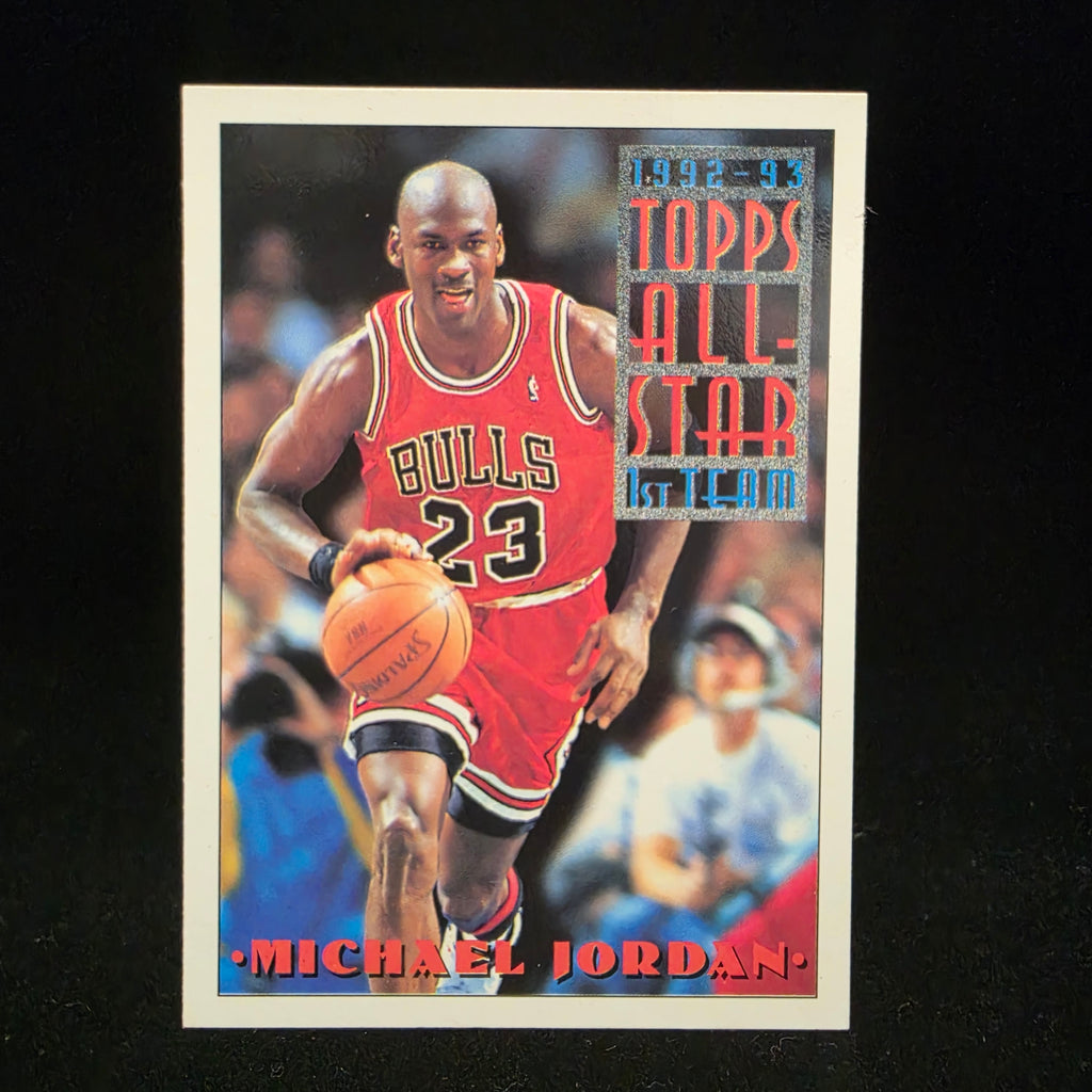 Michael Jordan 1992-93 Topps Basketball All-Star Bulls Card #101