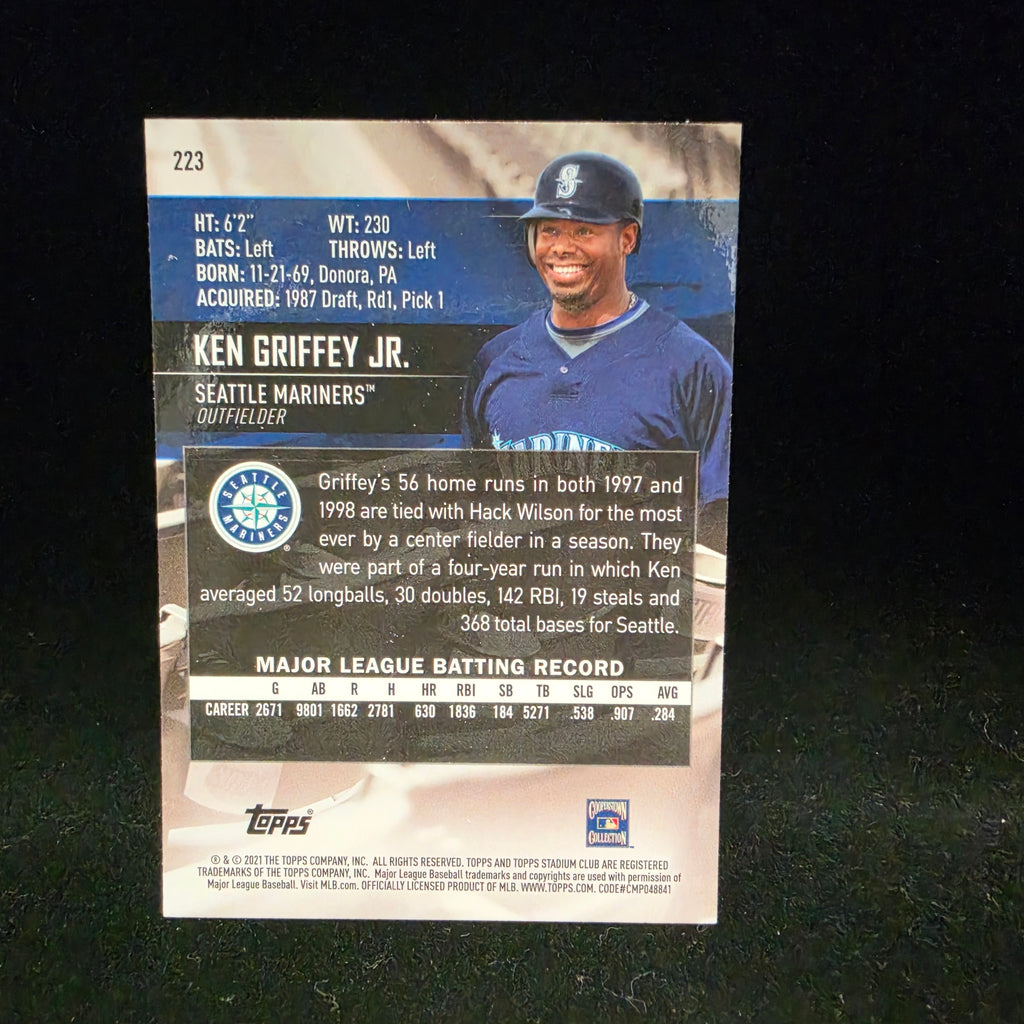 2021 Stadium Club Chrome Ken Griffey Jr. SP 1991 Design Variation #223